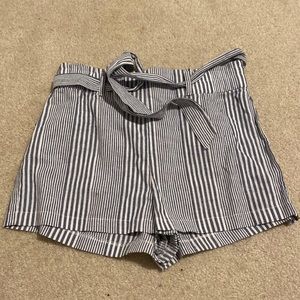 Blue and white shorts